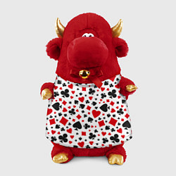 Игрушка-бычок Картёжные Масти, цвет: 3D-красный