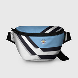 Поясная сумка Manchester City FC: White style, цвет: 3D-принт