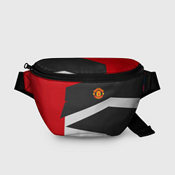 Поясная сумка FC Manchester United: Sport Geometry, цвет: 3D-принт
