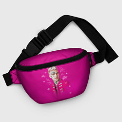 Поясная сумка Lil Peep: Pink Light, цвет: 3D-принт — фото 2