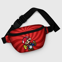 Поясная сумка Super Mario: Red Illusion, цвет: 3D-принт — фото 2