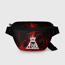 Поясная сумка Fall Out Boy: Red Flame, цвет: 3D-принт