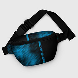 Поясная сумка Chrysler синие полосы, цвет: 3D-принт — фото 2