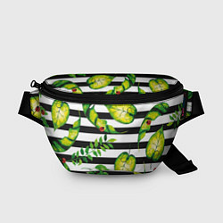 Поясная сумка Полосатые тропики, цвет: 3D-принт