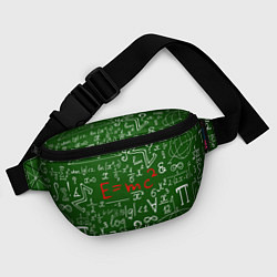 Поясная сумка E=mc2: Green Style, цвет: 3D-принт — фото 2