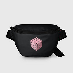 Поясная сумка Black Pink Cube, цвет: 3D-принт