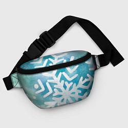Поясная сумка Снежная акварель, цвет: 3D-принт — фото 2