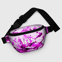 Поясная сумка BTS: Purple Style, цвет: 3D-принт — фото 2