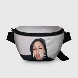Поясная сумка Sasha Grey: LOVE, цвет: 3D-принт