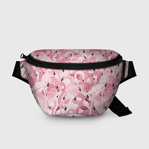Поясная сумка Розовый фламинго / 3D-принт – фото 1