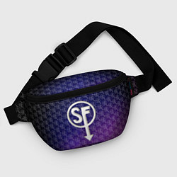 Поясная сумка Sally Face: Violet SF, цвет: 3D-принт — фото 2