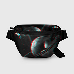 Поясная сумка Cosmos Glitch, цвет: 3D-принт