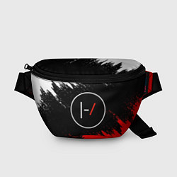Поясная сумка 21 Pilots: Black & Red, цвет: 3D-принт