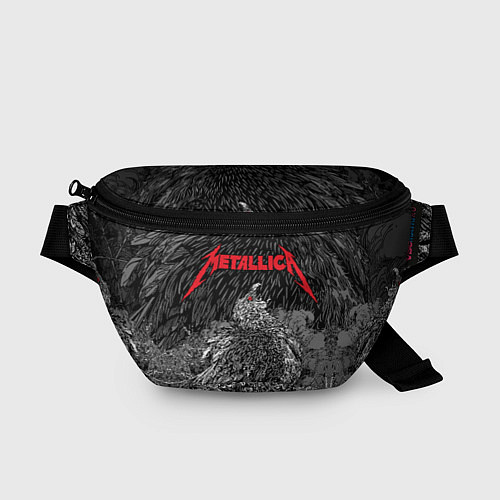 Поясная сумка Metallica птица на черепах / 3D-принт – фото 1