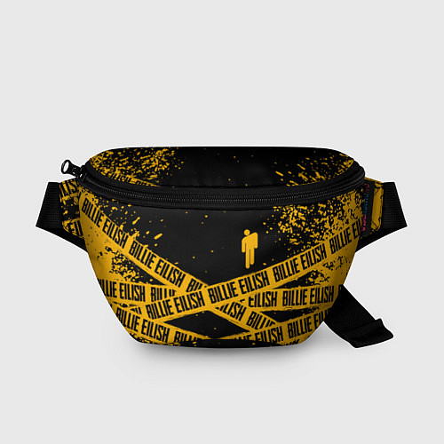 Поясная сумка BILLIE EILISH: Yellow & Black Tape / 3D-принт – фото 1