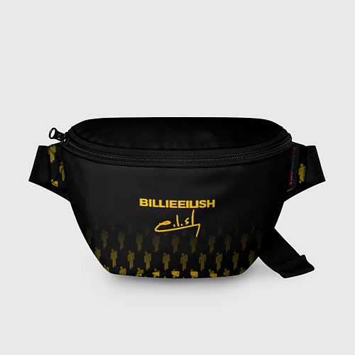 Поясная сумка Billie Eilish: Yellow & Black Autograph / 3D-принт – фото 1