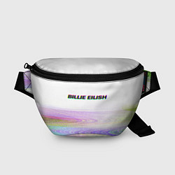 Поясная сумка BILLIE EILISH: White Glitch, цвет: 3D-принт