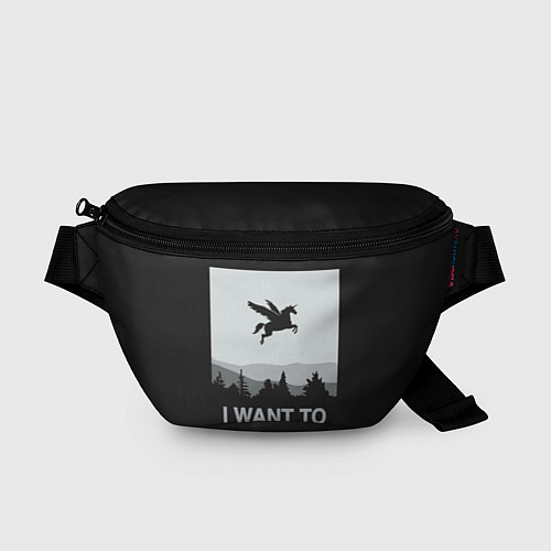 Поясная сумка I want to believe / 3D-принт – фото 1