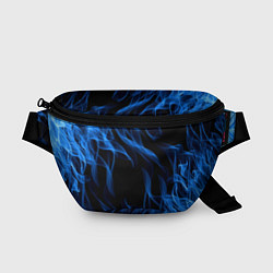 Поясная сумка BLUE FIRE FLAME, цвет: 3D-принт