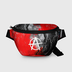 Поясная сумка АНАРХИЯ, цвет: 3D-принт