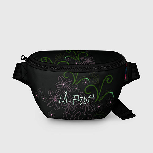 Поясная сумка Lil Peep and flowers / 3D-принт – фото 1