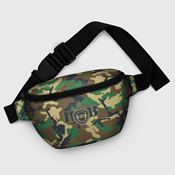 Поясная сумка Пограничные Войска камуфляж, цвет: 3D-принт — фото 2