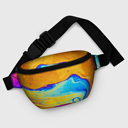 Поясная сумка ABSTRACT WAVES, цвет: 3D-принт — фото 2
