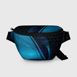 Поясная сумка ABSTRACT BLUE, цвет: 3D-принт