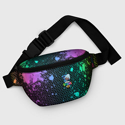 Поясная сумка Brawl Stars LEON SHARK, цвет: 3D-принт — фото 2