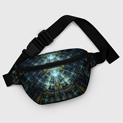 Поясная сумка Фрактал узор будущее масоны, цвет: 3D-принт — фото 2
