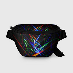 Поясная сумка ФРАКТАЛЬНЫЕ ИСКРЫ, цвет: 3D-принт