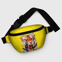 Поясная сумка Оскал тигра, цвет: 3D-принт — фото 2