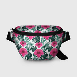 Поясная сумка Гавайский гибискус, цвет: 3D-принт