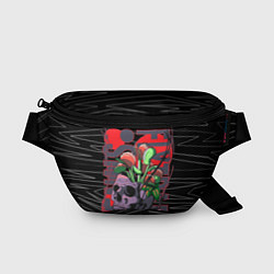 Поясная сумка Венерина мухоловка в черепе, цвет: 3D-принт