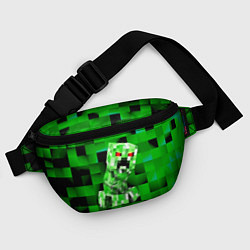 Поясная сумка Minecraft creeper, цвет: 3D-принт — фото 2