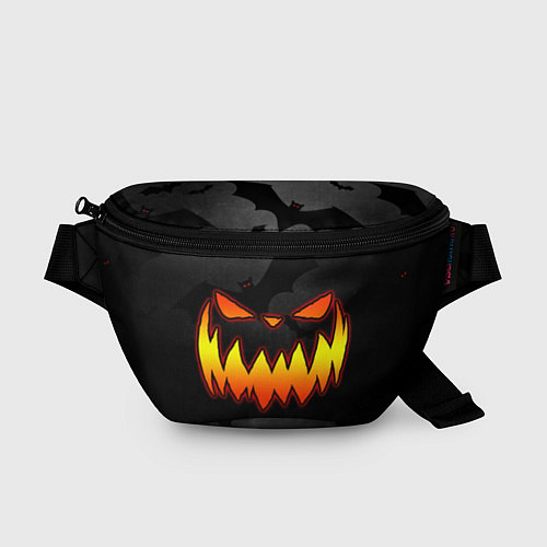 Поясная сумка Pumpkin smile and bats / 3D-принт – фото 1