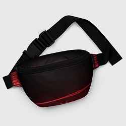 Поясная сумка Красное и Черное, цвет: 3D-принт — фото 2