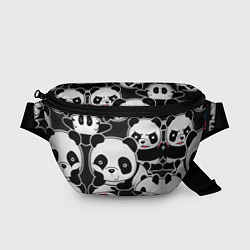 Поясная сумка Смешные панды, цвет: 3D-принт