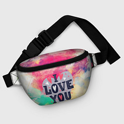 Поясная сумка Love, цвет: 3D-принт — фото 2