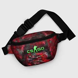Поясная сумка CS GO Red heat, цвет: 3D-принт — фото 2