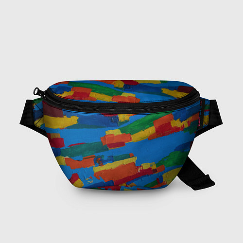 Поясная сумка Разноцветная абстракция / 3D-принт – фото 1