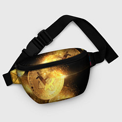 Поясная сумка БИТКОИН ЗОЛОТО BITCOIN GOLD, цвет: 3D-принт — фото 2