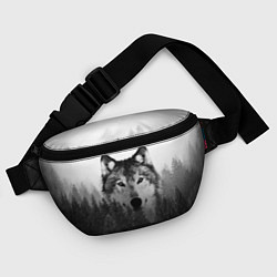 Поясная сумка Волк, цвет: 3D-принт — фото 2