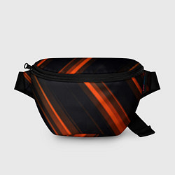 Поясная сумка ORANGE Black, цвет: 3D-принт