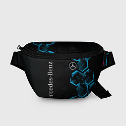 Поясная сумка Mercedes Мерседес Неон, цвет: 3D-принт