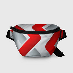 Поясная сумка 3D SPORT STYLE RED WHITE, цвет: 3D-принт