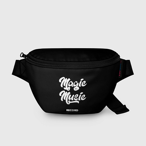 Поясная сумка Magic Music Record White on Black / 3D-принт – фото 1