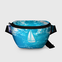 Поясная сумка Парусная лодка, цвет: 3D-принт