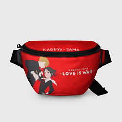 Поясная сумка Love is war, цвет: 3D-принт