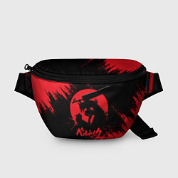 Поясная сумка BERSERK red краска, цвет: 3D-принт